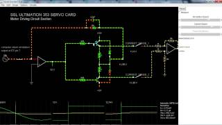 SSL Ultimation 353 Servo Card Motor Driving Circuit Simulation screenshot 5