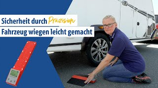 Wohnwagen, Kastenwagen und Co. präzise wiegen | Berger Caravan Fahrzeugwaage bis 1.500 kg