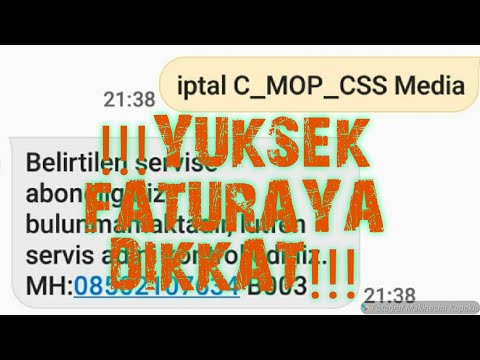 C_MOP_CSS Media Abonelik nasil iptal edilir? TELEFON 08505454222