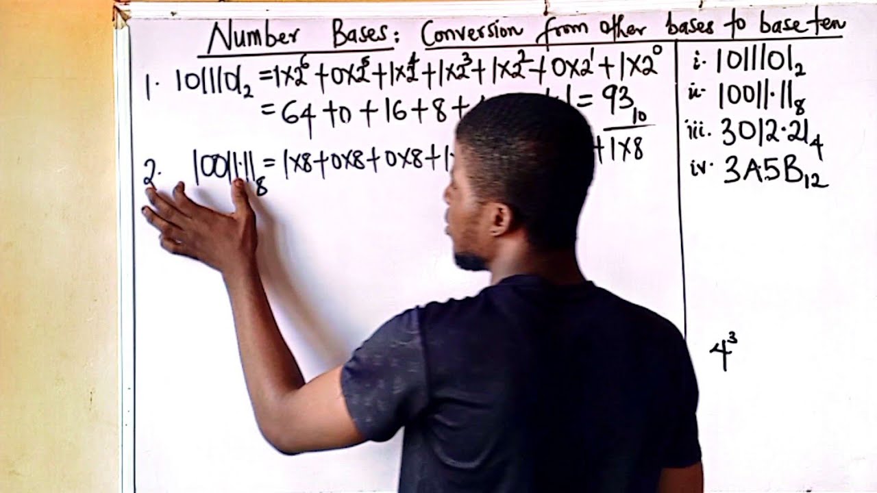 CONVERSION FROM OTHER BASES TO BASE 10 | NUMBER BASE SYSTEM | # ...