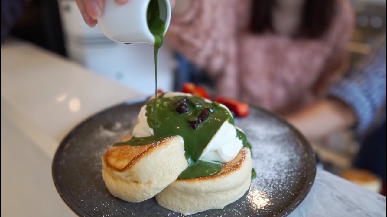 Japanese Souffle Pancakes Hanabusa Cafe Toronto YouTube