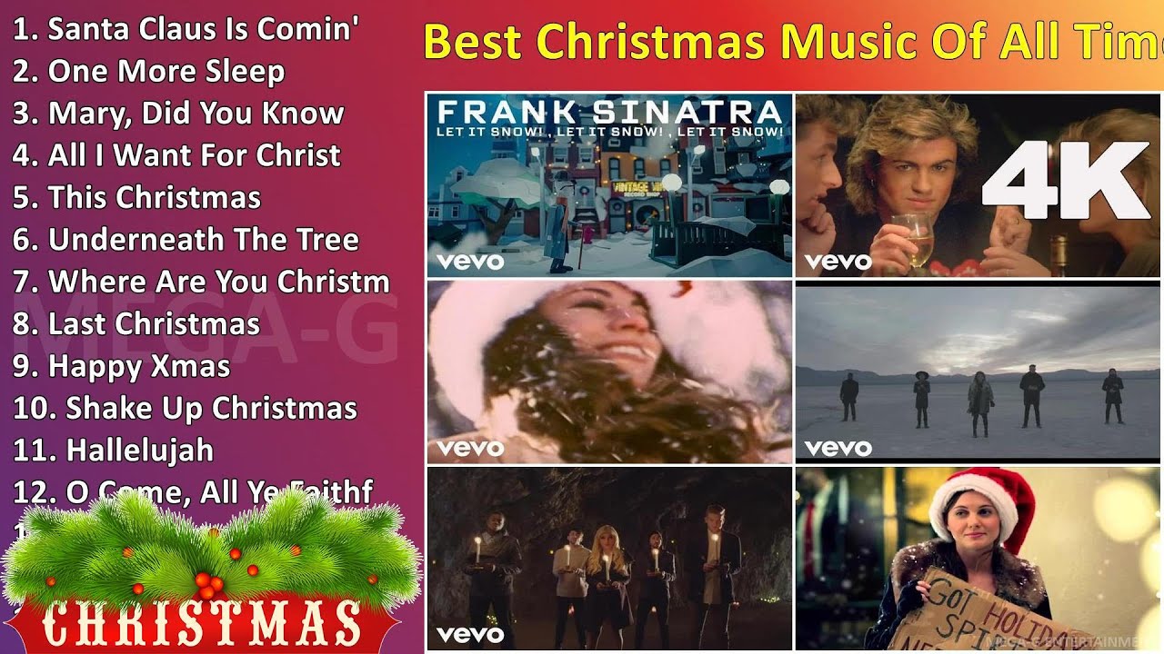 Best Christmas Music Of All Time Top Christmas Songs YouTube