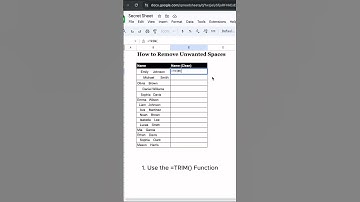 How to Remove Unwanted Space in Google Sheets💯💪🏻 #googlesheets #googlesheetstips #spreadsheet