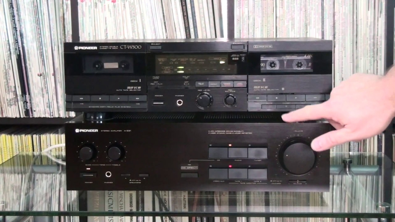 PIONEER CT-W500 & PIONEER A-331 - YouTube