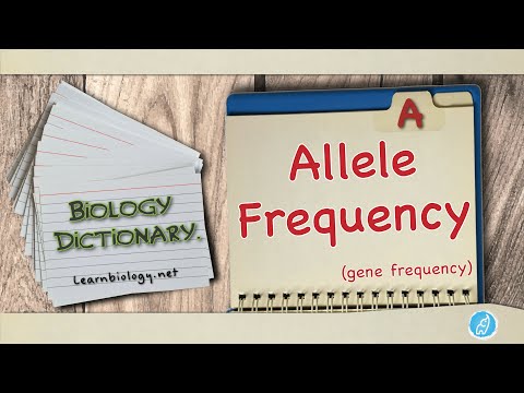 Video: Vad är definitionen av biologisk evolution i termer av allelfrekvenser?