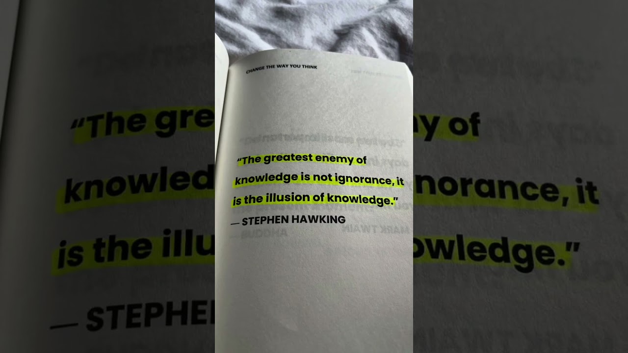 The Greatest Enemy of Knowledge: The Illusion of Knowing.