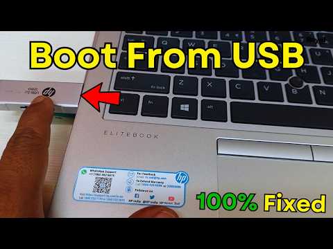 🔧 How to Boot HP EliteBook from USB 🔌 | 100 Working Method! ✅