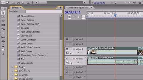 Premiere Pro Tutorial - 9 - Effects and Audio Panels