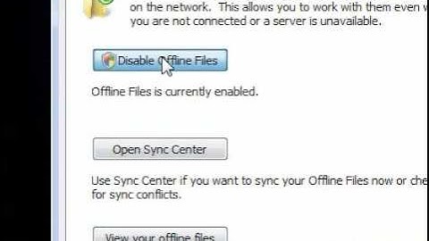 How to disable using offline files