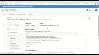 How to add google analytics to blogger
