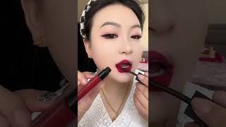 Smudge-Proof Red Lipstick Test 💋Perfect Velvet Red Lips 💄 Waterproof &amp; Sweat-Proof Makeup Tutorial