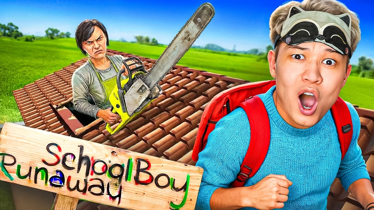 СБЕЖАЛ ОТ РОДИТЕЛЕЙ! ВПЕРВЫЕ ИГРАЮ В СКУЛБОЙ! Schoolboy Runaway