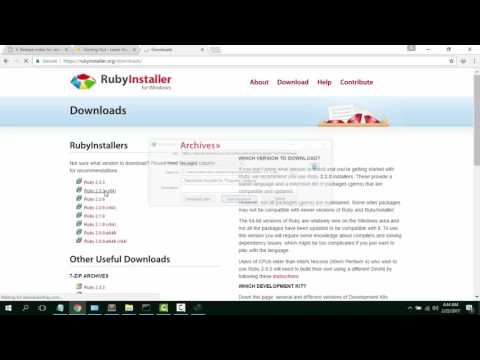 How to install Ruby  on Windows 10 - Urdu tutorial