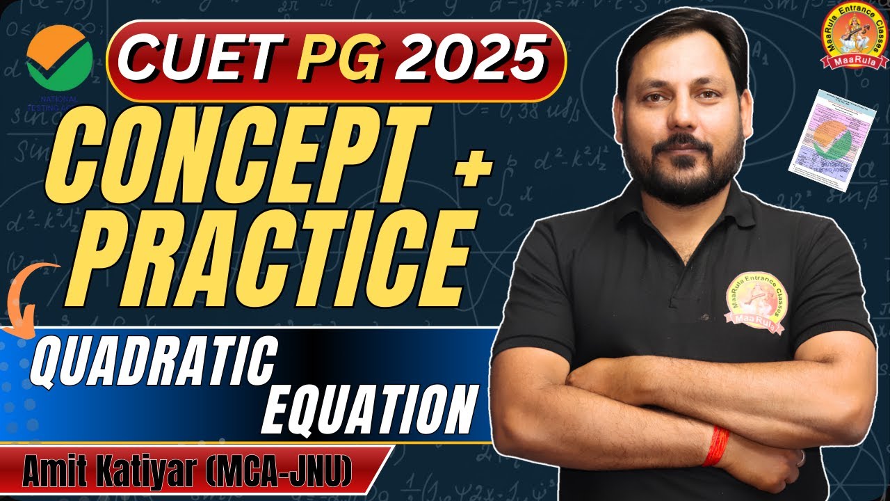 QUADRATIC EQUATION | CUET - PG | MATHS | SHORTCUTS & TRICKS | ALL ...