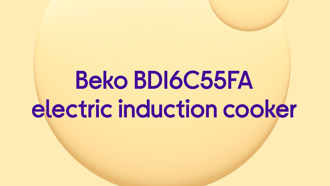 Beko BDI6C55FA 60 cm Electric Induction Cooker Anthracite Quick Look YouTube