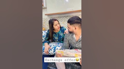 EXCHANGE OFFER 😂 #ytshorts #subscribe #funny #trending #couple #shorts #viral @YouTube @Vihaann09