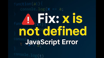 How to Fix JavaScript Error: Uncaught ReferenceError: x is not defined | Causes & Fix in Hindi