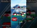 Israel vs Palestine in MENA #geography #mapping #fyp #trending #shorts