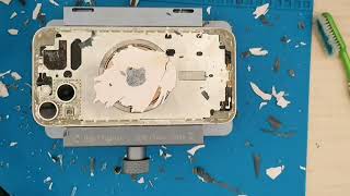 IPhone 13 glass back replacement service / iPhone 13 back panel repair #repair #tech #diy #pfix