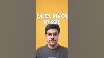 Master SQL PIVOT operator in 50 Seconds or Less #SQL