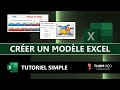 Comment crer un modle excel rutilisable   tutoriel microsoft excel 365