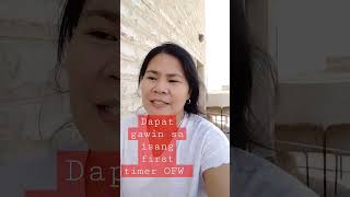 dapat Gawin ng isang first timer OFW sa middle east #tips #domestichelper #firsttime #ofwkuwait