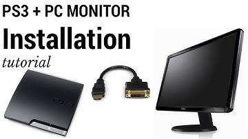 Connect PlayStation 3 (PS3) To Computer PC Monitor