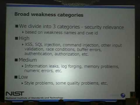 Owasp5016 Part2 - NIST AND SAMATE STATIC ANALYSIS TOOL EXPOSITION (SATE) w/ Vadim Okun