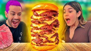 MÁS DE 100 HAN FALLADO ESTE RETO!! | Quien Coma LA HAMBURGUESA MÁS GRANDE DEL MUNDO GANA $15,000