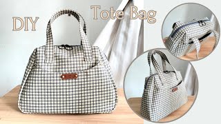 Tote Bag Tutorial For Beginners | DIY Tote Bag With Pockets