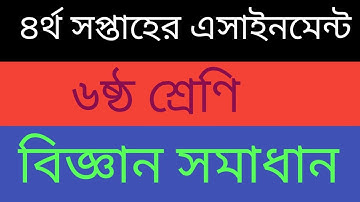 4th week class 6 science assignment solution