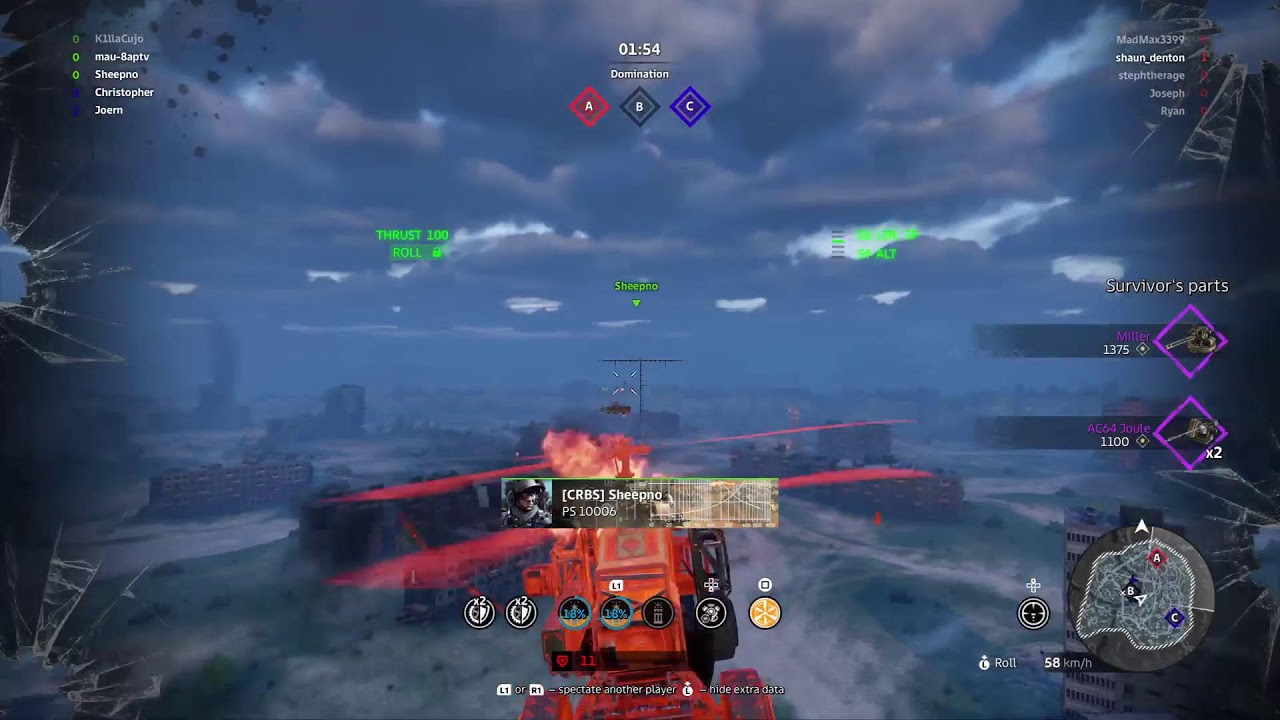 Crossout with air support