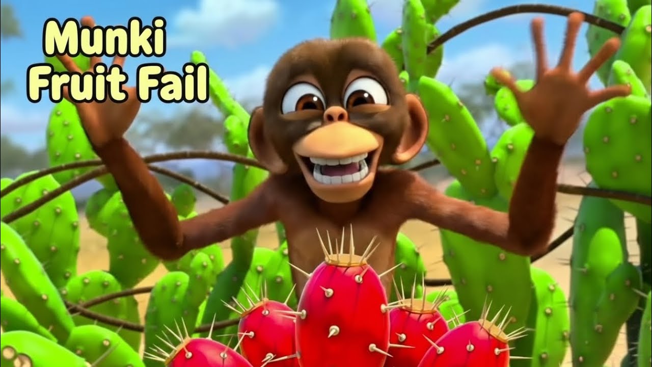 Cactus Goes Crazy! 😂 Munki Just Wanted the Fruit (Intense Pitch Shift and Color Swap)