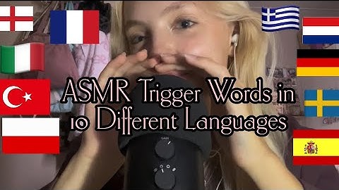 ASMR • Trigger Words in 10 Different Languages • super tingly! 🩷