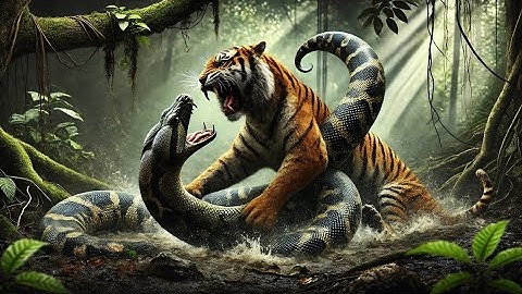 Anaconda vs Tiger: Epic Battle Between Big Cats and Big Snakes