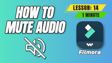 How to Mute Audio and Remove Sound in @FilmoraWondershare  - Lesson 14 Filmora Tutorial