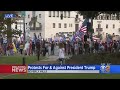 Protests For And Against President Donald Trump Held In Beverly Hills