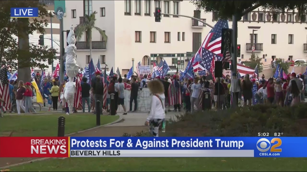 Pro-Trump Rally in Beverly Hills Takes Place Five Days After the Election —  The