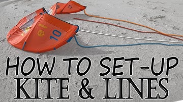 How to Kitesurf: Set-Up (LEI, inflatable kite)