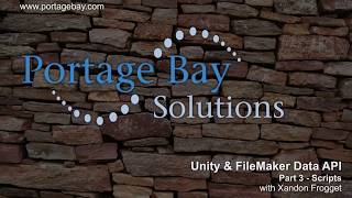 Unity and FileMaker data API video 3 of 3