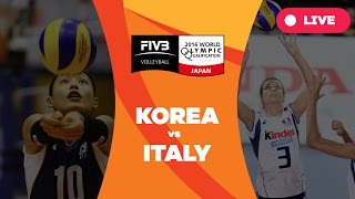 Korea v Italy - 2016 Women's World Olympic Qualification Tournament