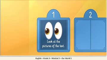 Grade 3  English  Module 5  Our World 1