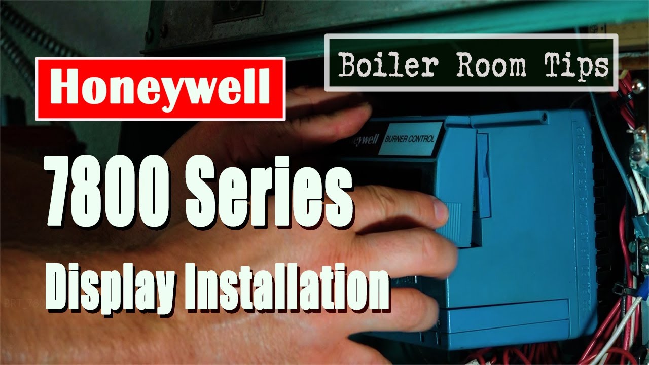 Installing the Honeywell 7800 Display Module - Boiler Room Tip - YouTube