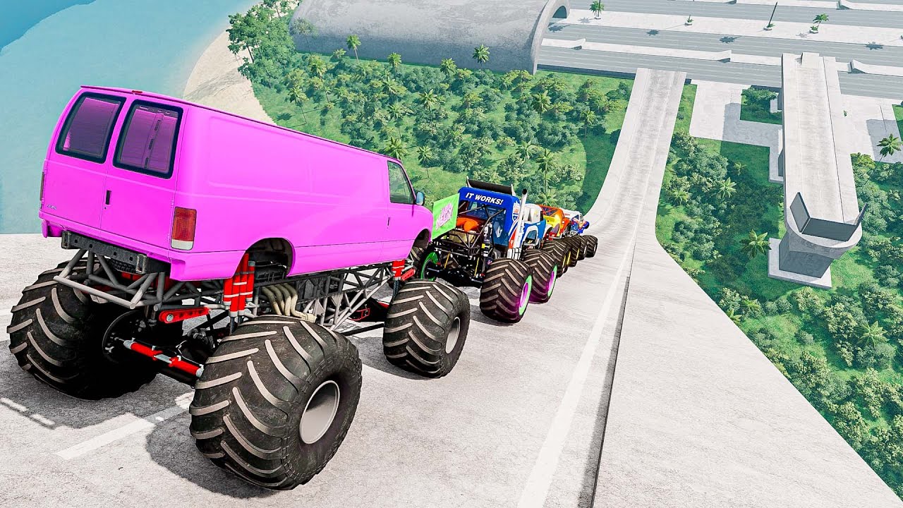 Epic High Speed Monster Jumps 