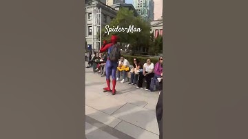 Spider-Man 🕷 at Robson square Vancouver #shorts  #spiderman