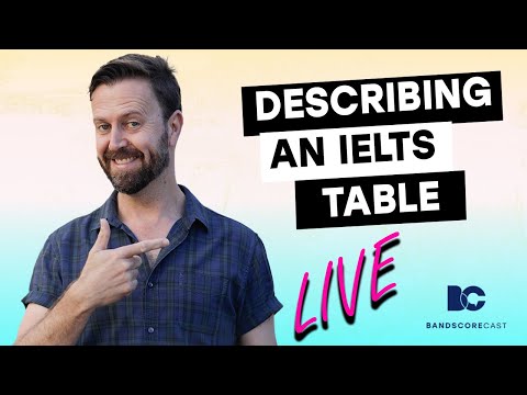 Responding to an IELTS Table | BandscoreCast | Academic Task 1 Writing | Episode #4