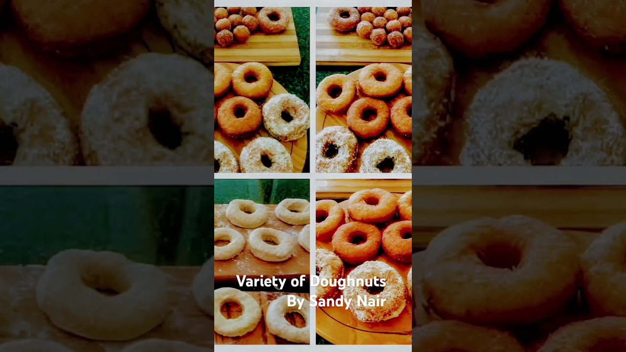 DOUGHNUTS. Perfect tea time treats served 3 ways in plain, rolled in cinnamon sugar & coconut.