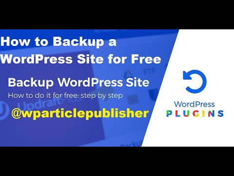 How to Backup Your WordPress Website in 2 Min Manually a #plugins - YouTube