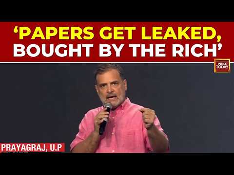 Rahul Gandhi Rakes Up Paper Leaks In Prayagraj: ‘Papers Get Leaked, Bought By The Rich’ | Speech