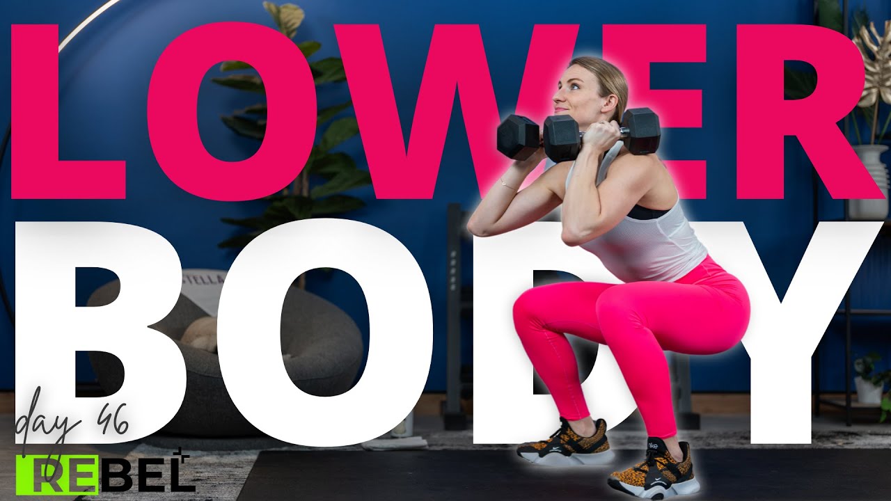 LOWER BODY CIRCUIT | REBEL Day 46 | 30 min Dumbbell Workout - YouTube